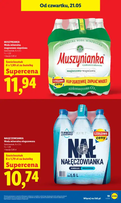 Lidl - gazetka promocyjna Oferta od czwartku od czwartku 21.05 do soboty 23.05 - strona 19
