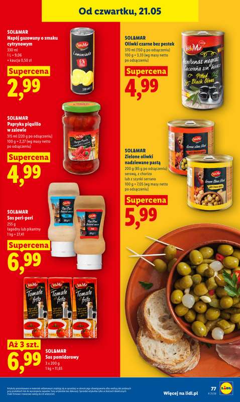 Lidl - gazetka promocyjna Oferta od czwartku od czwartku 21.05 do soboty 23.05 - strona 77