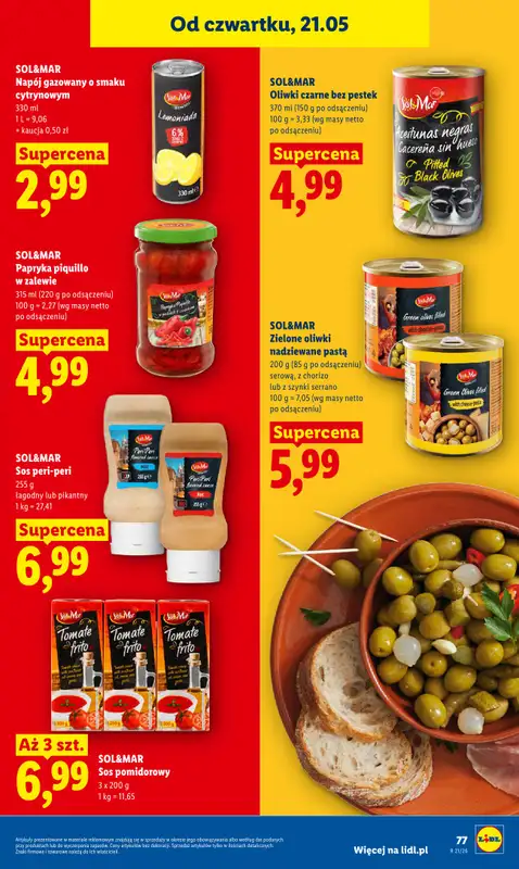 Lidl - gazetka promocyjna Oferta od czwartku od czwartku 21.05 do soboty 23.05 - strona 77