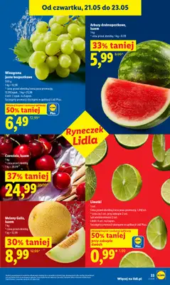Lidl - gazetka promocyjna Oferta od czwartku od czwartku 21.05 do soboty 23.05 - strona 33
