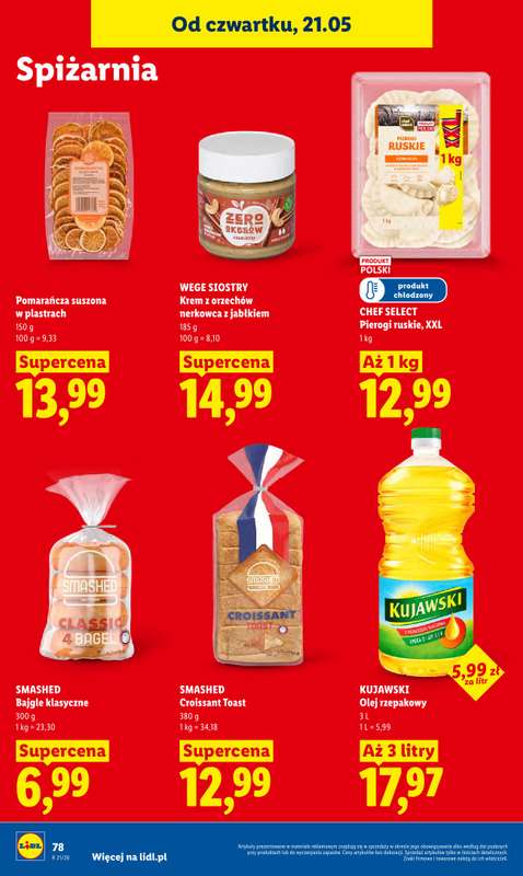 Lidl - gazetka promocyjna Oferta od czwartku od czwartku 21.05 do soboty 23.05 - strona 78