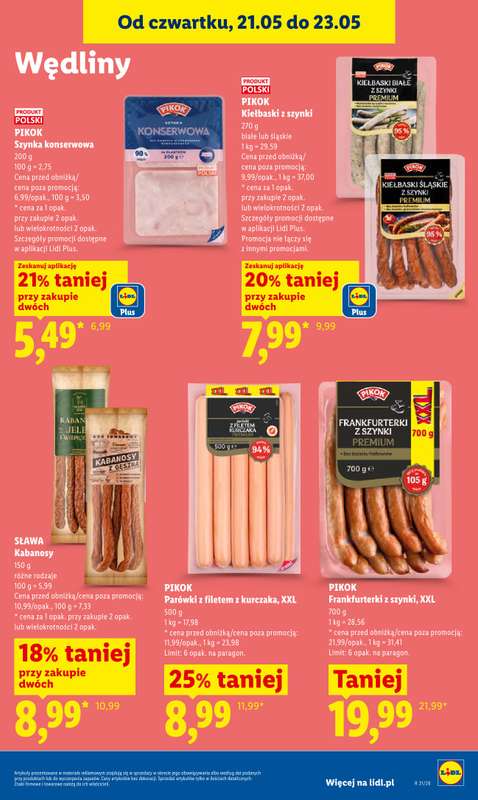 Lidl - gazetka promocyjna Oferta od czwartku od czwartku 21.05 do soboty 23.05 - strona 51