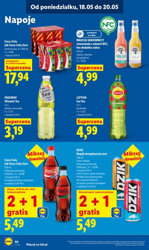 Lidl - gazetka promocyjna Oferta od poniedziałku od poniedziałku 18.05 do środy 20.05 - strona 60