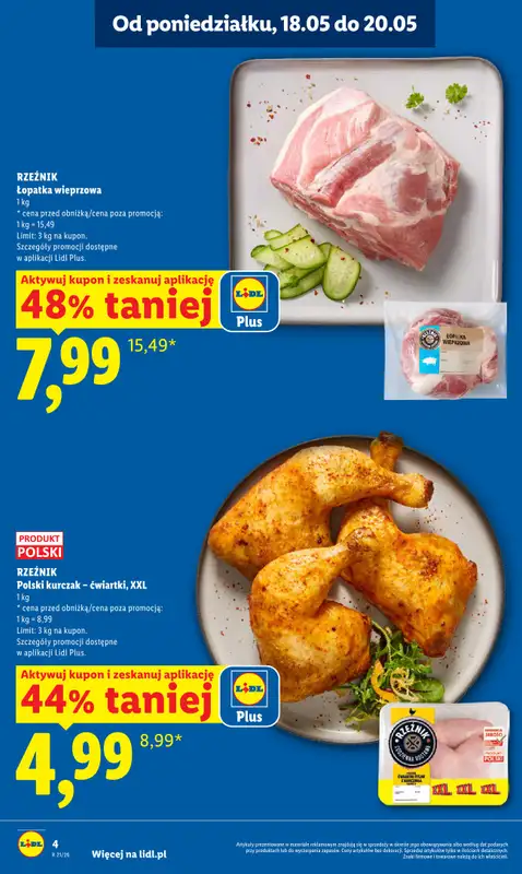 Lidl - gazetka promocyjna Oferta od poniedziałku od poniedziałku 18.05 do środy 20.05 - strona 4