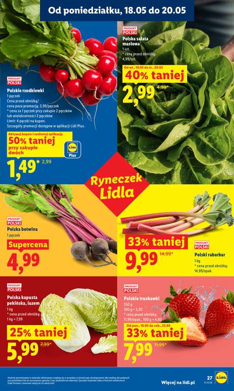 Lidl - gazetka promocyjna Oferta od poniedziałku od poniedziałku 18.05 do środy 20.05 - strona 27