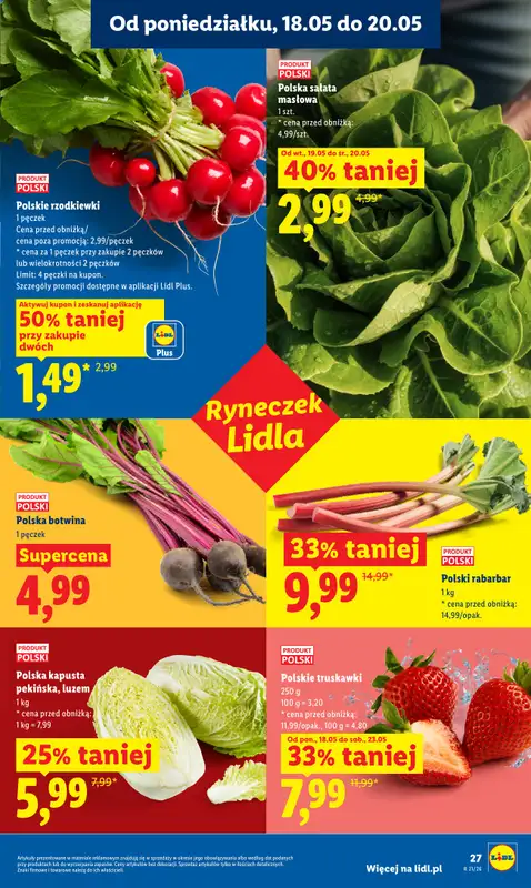 Lidl - gazetka promocyjna Oferta od poniedziałku od poniedziałku 18.05 do środy 20.05 - strona 27