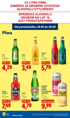Lidl - gazetka promocyjna Oferta od poniedziałku od poniedziałku 18.05 do środy 20.05 - strona 64