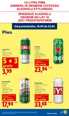 Lidl - gazetka promocyjna Oferta od poniedziałku od poniedziałku 18.05 do środy 20.05 - strona 63