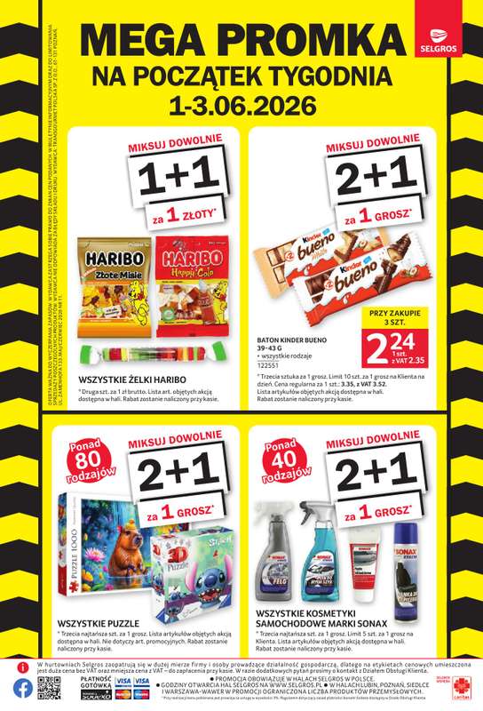 Selgros - gazetka promocyjna Mega promka! od poniedziałku 01.06 do środy 03.06