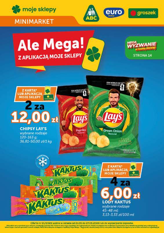 Groszek - gazetka promocyjna Gazetka Minimarket  do środy 27.05