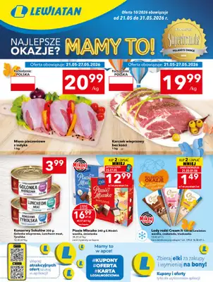 LEWIATAN - gazetka promocyjna Mamy TO w Lewiatanie – Kielce od czwartku 21.05 do niedzieli 31.05