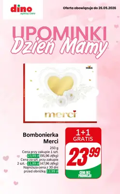 Dino - gazetka promocyjna Upominki na Dzień Mamy od czwartku 21.05 do wtorku 26.05
