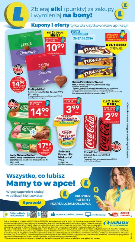 LEWIATAN - gazetka promocyjna Mamy TO w Lewiatanie – Zachód od czwartku 21.05 do środy 27.05 - strona 16
