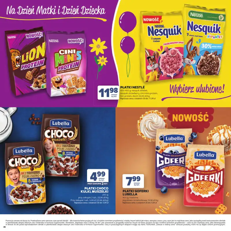 Stokrotka - gazetka promocyjna Katalog Dzień Matki i Dziecka  do poniedziałku 01.06 - strona 26