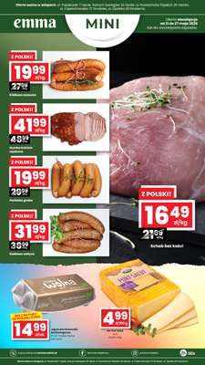 emma MARKET - gazetka promocyjna Plakaty promocyjne - Emma Mini od czwartku 21.05 do środy 27.05
