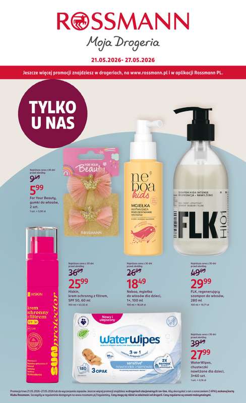 Rossmann - gazetka promocyjna Gazetka od czwartku 21.05 do środy 27.05