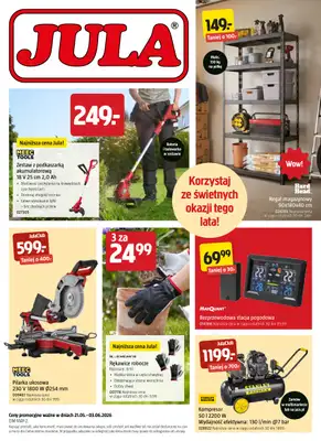 Jula - gazetka promocyjna Gazetka od czwartku 21.05 do środy 03.06