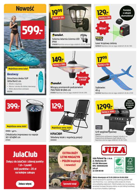 Jula - gazetka promocyjna Gazetka od czwartku 21.05 do środy 03.06 - strona 8