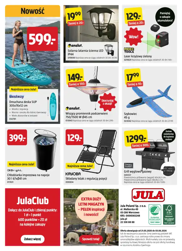 Jula - gazetka promocyjna Gazetka od czwartku 21.05 do środy 03.06 - strona 8