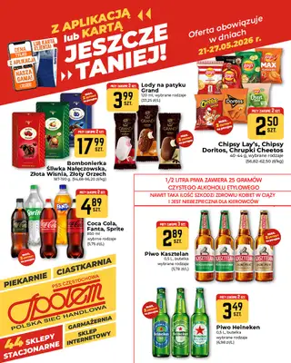 Społem Częstochowa - gazetka promocyjna Plakaty promocyjne od czwartku 21.05 do środy 27.05