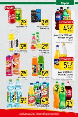 Napój PEPSI, PEPSI MAX, MIRINDA, 7UP 0,85l
