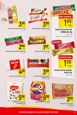 Delikatesy Piotruś Pan - gazetka promocyjna Gazetka od czwartku 21.05 do soboty 30.05 - strona 21