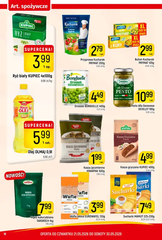 Delikatesy Piotruś Pan - gazetka promocyjna Gazetka od czwartku 21.05 do soboty 30.05 - strona 16
