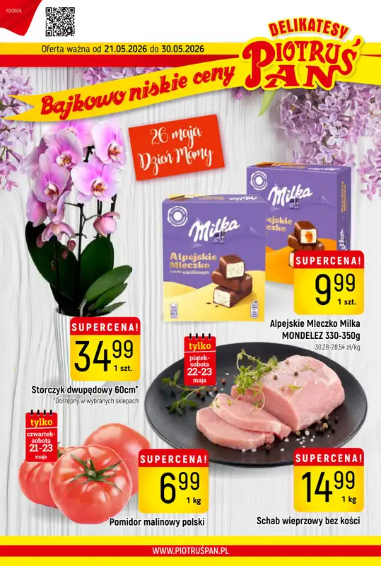 Delikatesy Piotruś Pan - gazetka promocyjna Gazetka od czwartku 21.05 do soboty 30.05