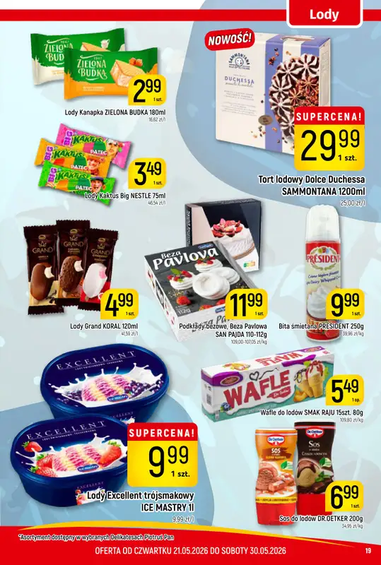 Delikatesy Piotruś Pan - gazetka promocyjna Gazetka od czwartku 21.05 do soboty 30.05 - strona 19