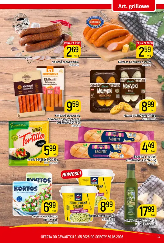 Delikatesy Piotruś Pan - gazetka promocyjna Gazetka od czwartku 21.05 do soboty 30.05 - strona 13