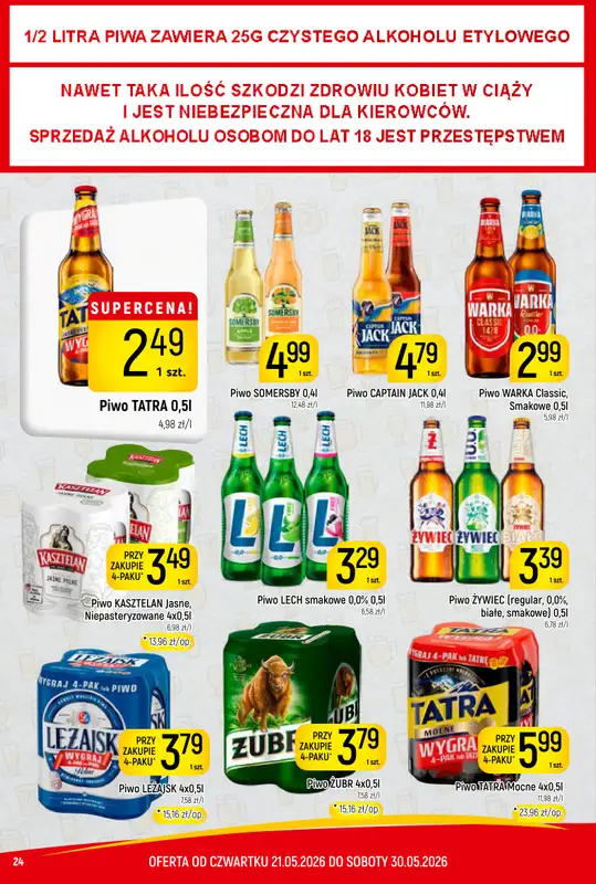 Delikatesy Piotruś Pan - gazetka promocyjna Gazetka od czwartku 21.05 do soboty 30.05 - strona 24