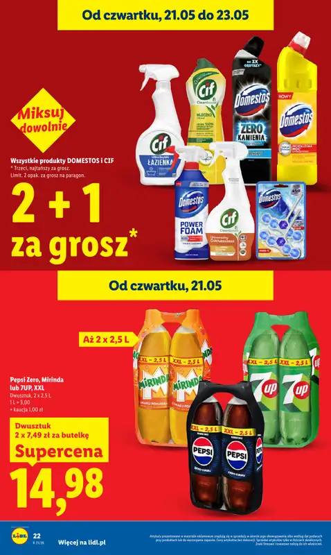 Lidl - gazetka promocyjna Oferta od czwartku od czwartku 21.05 do soboty 23.05 - strona 22