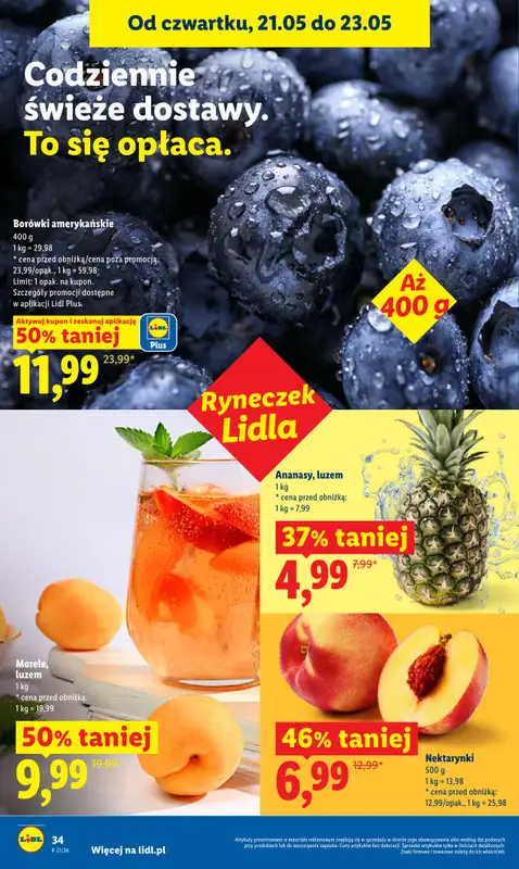 Lidl - gazetka promocyjna Oferta od czwartku od czwartku 21.05 do soboty 23.05 - strona 34