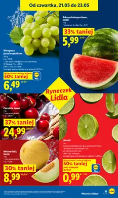 Lidl - gazetka promocyjna Oferta od czwartku od czwartku 21.05 do soboty 23.05 - strona 35