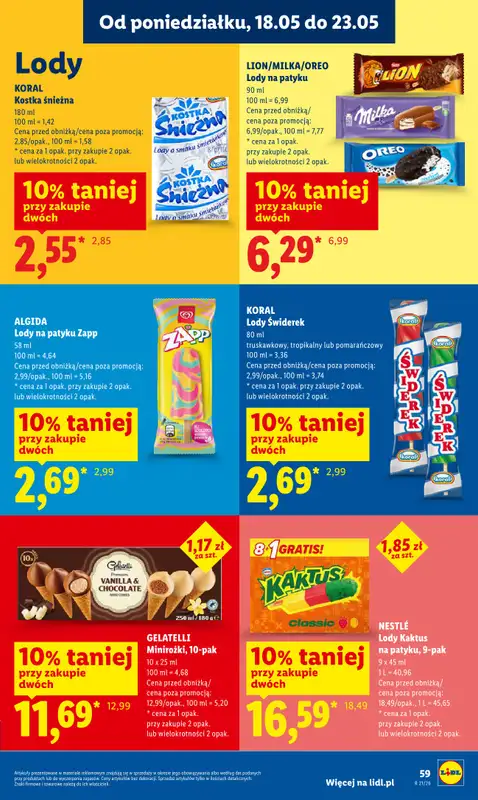 Lidl - gazetka promocyjna Oferta od czwartku od czwartku 21.05 do soboty 23.05 - strona 63