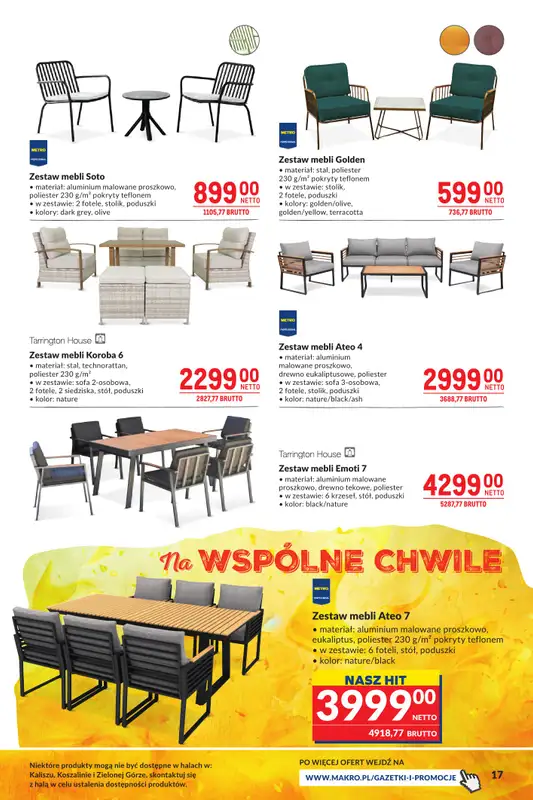 Makro - gazetka promocyjna Katalog Grill Ogród od wtorku 26.05 do poniedziałku 08.06 - strona 15