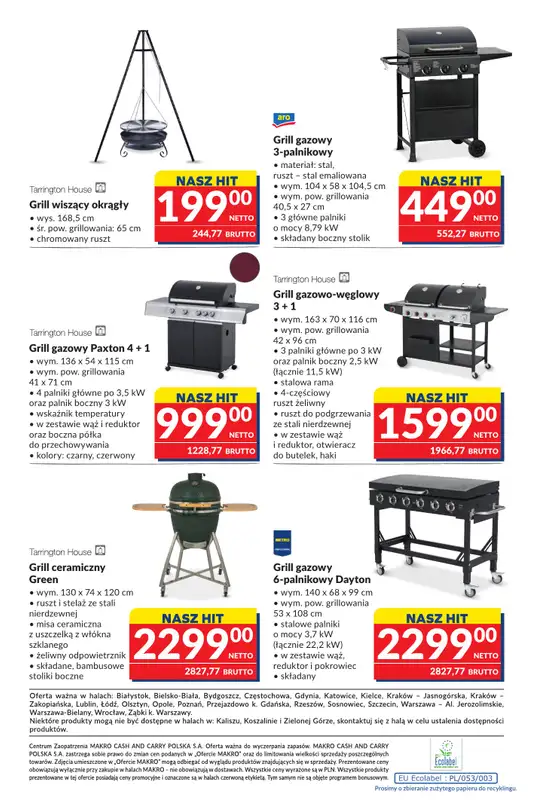Makro - gazetka promocyjna Katalog Grill Ogród od wtorku 26.05 do poniedziałku 08.06 - strona 22