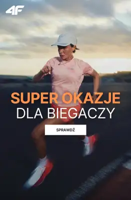4F - gazetka promocyjna Strefa biegacza do -30% od czwartku 21.05 
