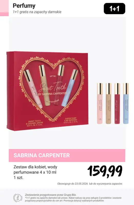 Rossmann - gazetka promocyjna 1+1 gratis na zapachy damskie lub unisex od czwartku 21.05 do soboty 23.05 - strona 15