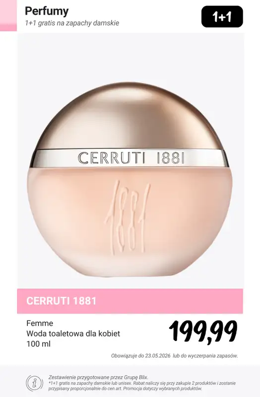 Rossmann - gazetka promocyjna 1+1 gratis na zapachy damskie lub unisex od czwartku 21.05 do soboty 23.05 - strona 14