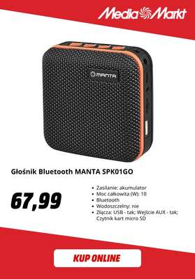 Głośnik Bluetooth MANTA SPK01GO