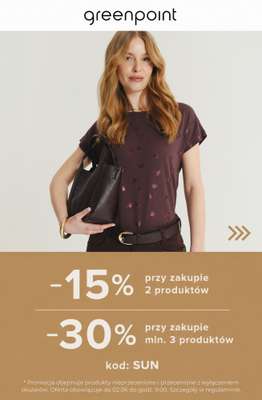 Greenpoint - gazetka promocyjna Dodatkowe -30% przy zakupie min. 3 produktów od czwartku 21.05 do wtorku 02.06