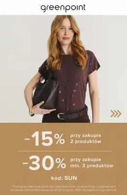 Greenpoint - gazetka promocyjna Dodatkowe -30% przy zakupie min. 3 produktów od czwartku 21.05 do wtorku 02.06