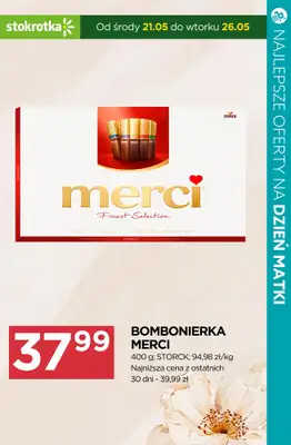 Dzień Matki - gazetka promocyjna Czekoladki na Dzień Matki - sprawdź oferty i promocje w marketach! od czwartku 21.05 do soboty 23.05 - strona 21