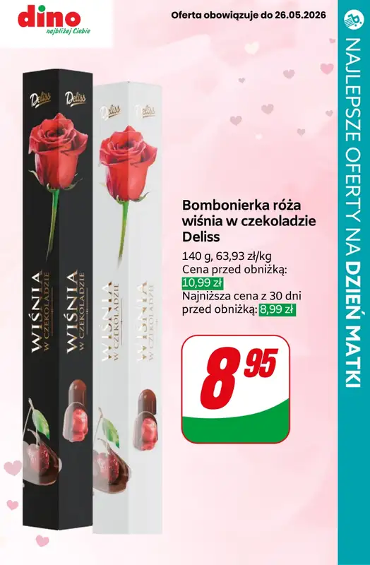 Dzień Matki - gazetka promocyjna Czekoladki na Dzień Matki - sprawdź oferty i promocje w marketach! od czwartku 21.05 do soboty 23.05 - strona 16