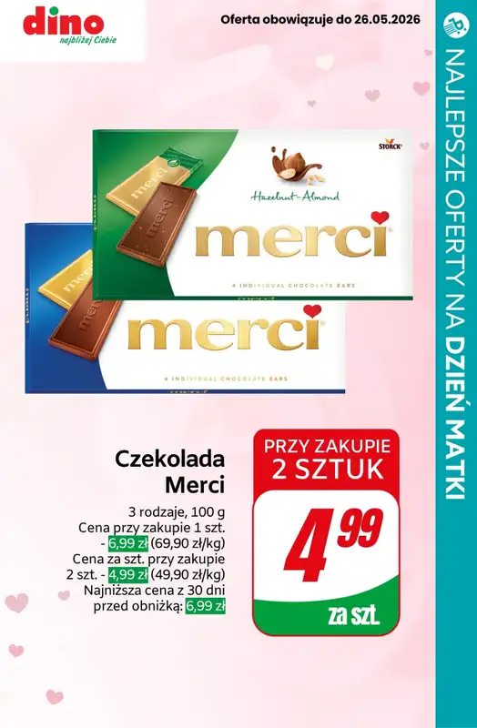 Dzień Matki - gazetka promocyjna Czekoladki na Dzień Matki - sprawdź oferty i promocje w marketach! od czwartku 21.05 do soboty 23.05 - strona 10