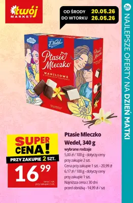 Dzień Matki - gazetka promocyjna Czekoladki na Dzień Matki - sprawdź oferty i promocje w marketach! od czwartku 21.05 do soboty 23.05 - strona 4