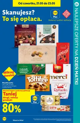 Dzień Matki - gazetka promocyjna Czekoladki na Dzień Matki - sprawdź oferty i promocje w marketach! od czwartku 21.05 do soboty 23.05 - strona 7