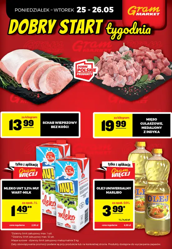 Gram Market - gazetka promocyjna Cały tydzień niskie ceny od piątku 22.05 do środy 27.05 - strona 4