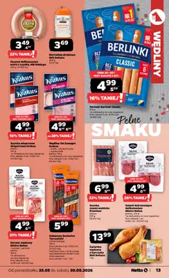 Netto - gazetka promocyjna Gazetka Spożywcza od poniedziałku 25.05 do soboty 30.05 - strona 13